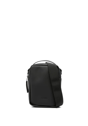 Rains Reporter logo-debossed messenger bag - Black
