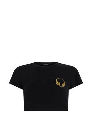 Roberto Cavalli cropped T-shirt - Black