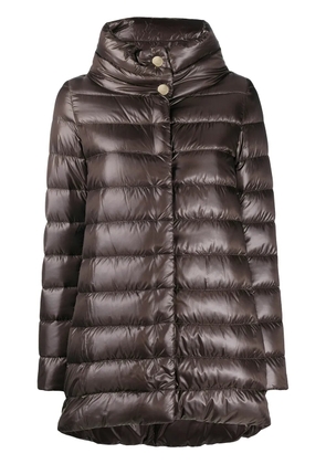 Herno Amelia high-neck coat - Brown