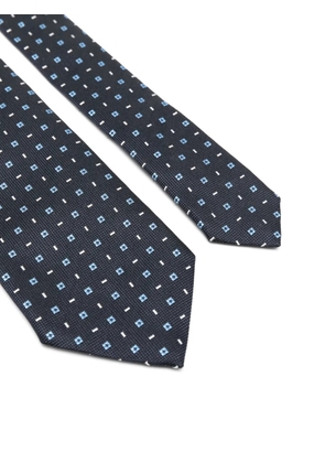 Zegna patterned tie - Blue