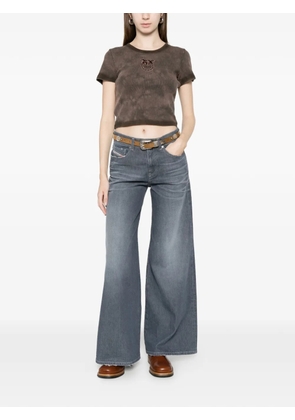 PINKO embellished short-sleeved T-shirt - Brown