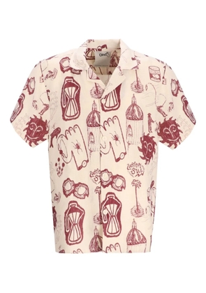 OAS Company Cuba graphic-print short-sleeve shirt - Neutrals