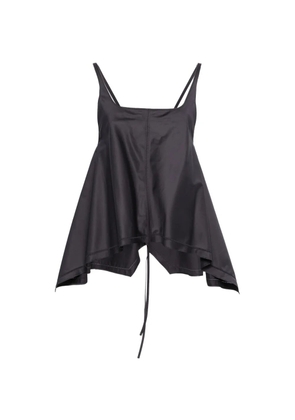 Low Classic A-line tie-back blouse - Blue