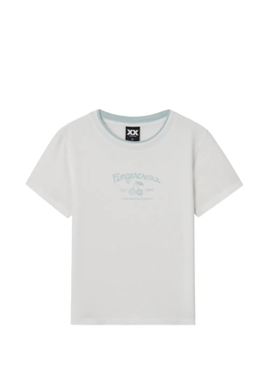 FINGERCROXX logo-print T-shirt - White