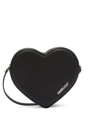 AMBUSH Heart leather crossbody bag - Black