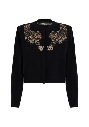 Roberto Cavalli tiger-detail cardigan - Black