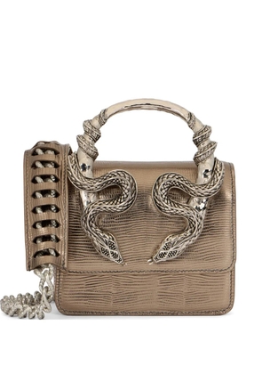 Roberto Cavalli Serpentine tote bag - Silver
