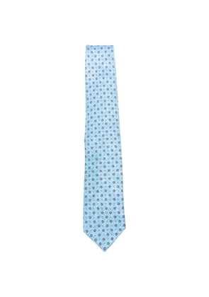 Borrelli printed tie - Blue