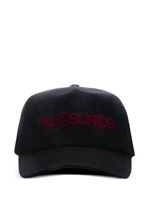Pleasures embroidered snapback cap - Black