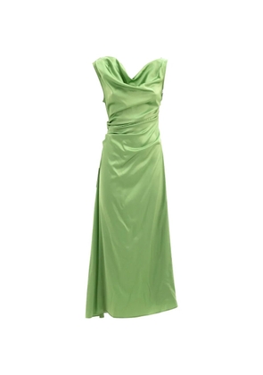 STAUD Phare silk dress - Green