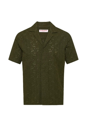Orlebar Brown anglaise paisley shirt - Green