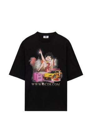 GCDS x Betty Boop cotton T-shirt - Black