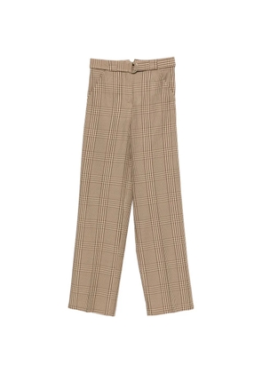 Semicouture check-pattern trousers - Neutrals