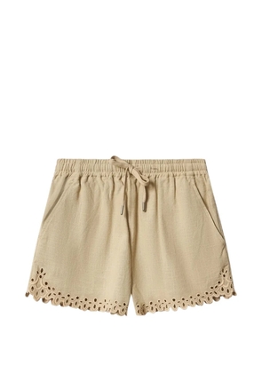 MARANT ÉTOILE BALYME drawstring eyelet shorts - Neutrals