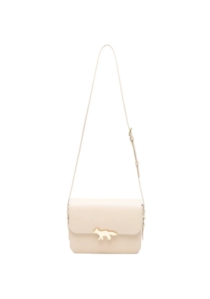 Maison Kitsuné large Edie leather shoulder bag - Neutrals