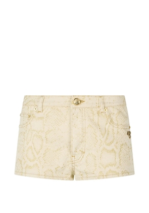 Roberto Cavalli animal-pattern shorts - Neutrals