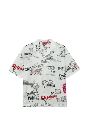 izzue graphic-print shirt - White