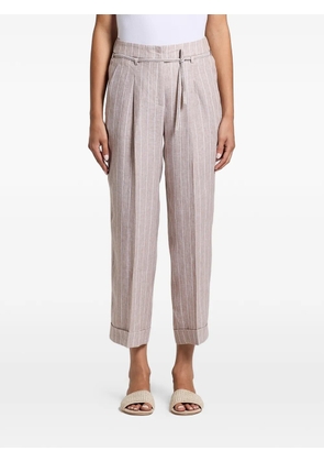 Peserico striped-pattern trousers - Neutrals
