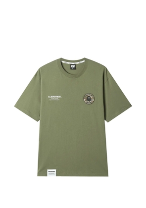 FINGERCROXX logo-appliqué T-shirt - Green