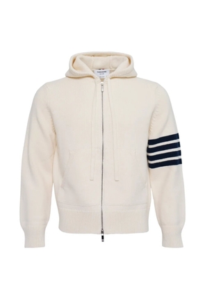 Thom Browne zip-up hoodie - Neutrals