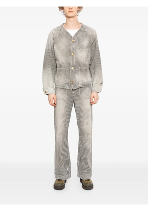 KAMIYA striped jeans - Grey