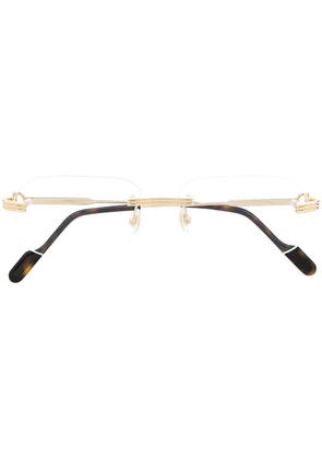 Cartier Eyewear rimless pilot-frame glasses - Gold