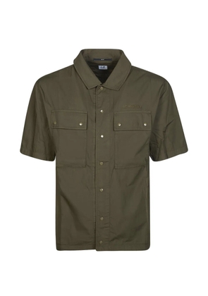 C.P. Company buttoned short-sleeve shirt jacket - Green