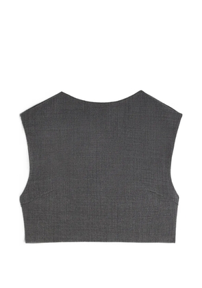 Jil Sander twill crop top - Grey