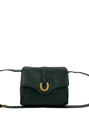 Gucci Pre-Owned 1990-2000 Leather Horseshoe crossbody bag - Black