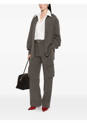 The Frankie Shop Kelly belted cargo pants - Grey