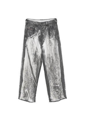 Diesel 1997 D-Enim-M logo-patch trousers - Grey