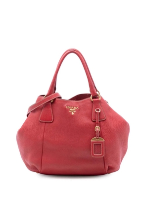 Prada Pre-Owned 2000-2025 Vitello Daino Open Convertible Tote satchel - Red