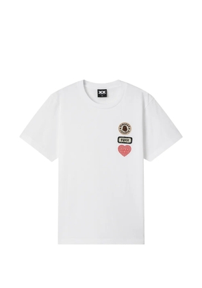 FINGERCROXX logo-patches T-shirt - White