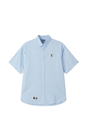 FINGERCROXX short-sleeve badge shirt - Blue