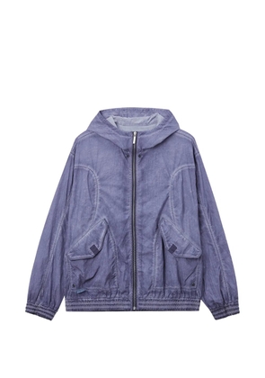 izzue hooded zipped jacket - Purple