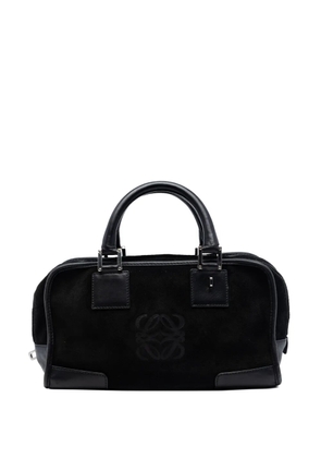 Loewe Pre-Owned 2007 Suede Amazona 28 handbag - Black