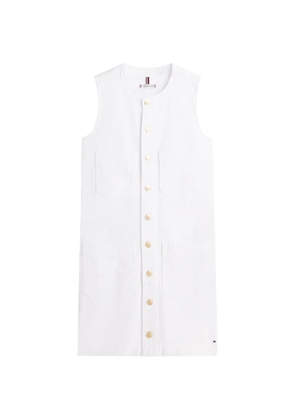 Tommy Hilfiger buttoned mini dress - White