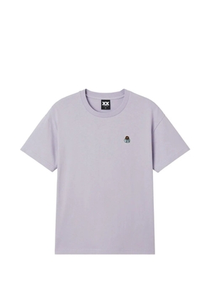 FINGERCROXX logo-embroidered T-shirt - Purple