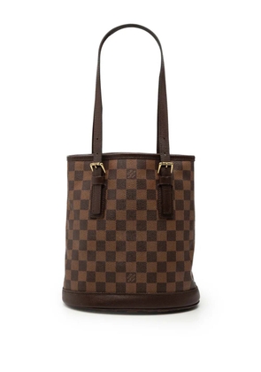 Louis Vuitton Pre-Owned 2003 Damier Ebene Marais bucket bag - Brown