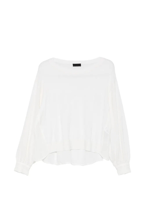 LIU JO crystal-embellishment sweater - White