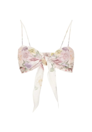 TWINSET floral tied top - Pink