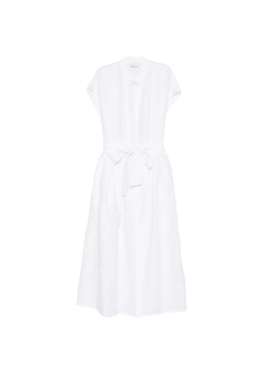 Eleventy tie-waist dress - White