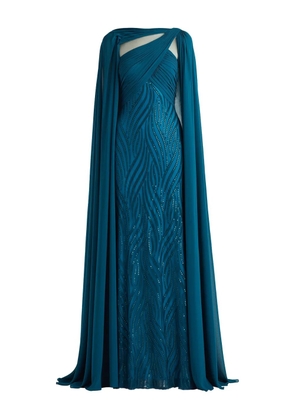 Tadashi Shoji sequin-embellished maxi dress - Blue