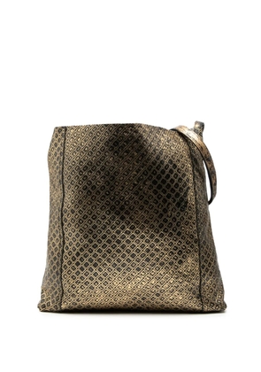 Bottega Veneta Pre-Owned 2012-2025 Leather Intrecciomirage crossbody bag - Gold
