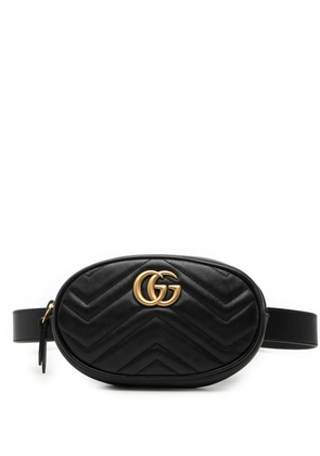 Gucci Pre-Owned 2016-2025 GG Marmont Matelasse Leather belt bag - Black