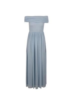 ROTATE BIRGER CHRISTENSEN light blue asymmetric maxi dress