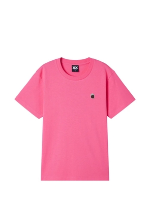 FINGERCROXX logo-patch T-shirt - Pink
