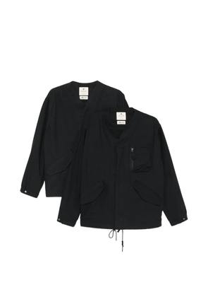 Snow Peak zip-fastening pocket jacket - Black
