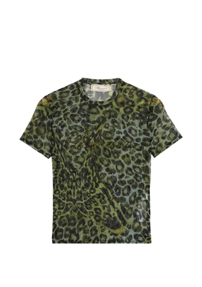 Blumarine animal-pattern blouse - Green
