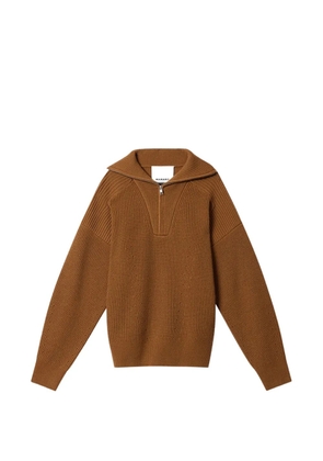 MARANT Benny zip-up sweater - Brown